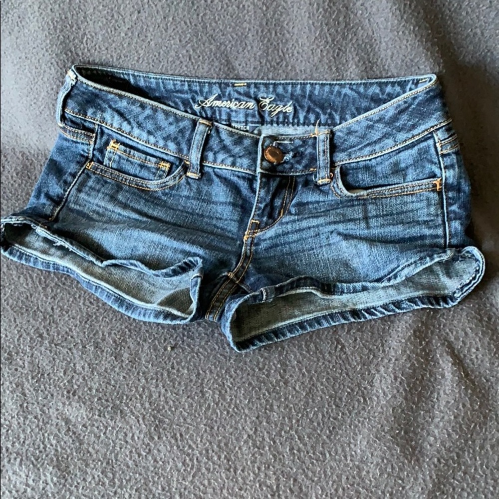 Mini denim shorts